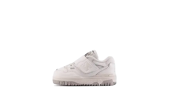 550 Bungee Lace Top Strap White Bébé (TD) VOSneakers
