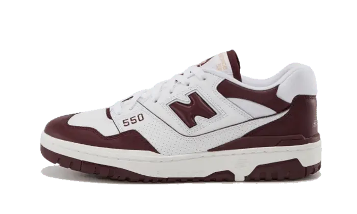 550 White Burgundy VOSneakers