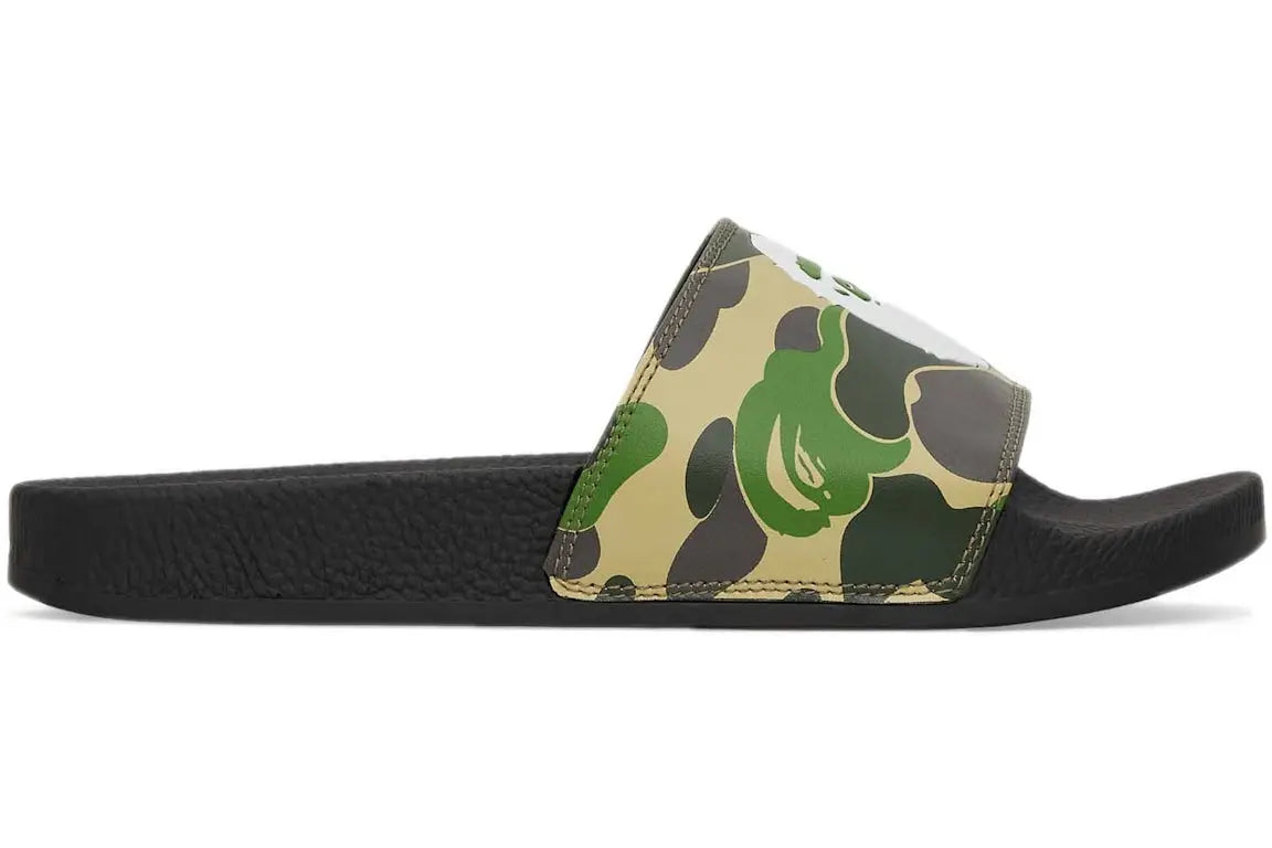 A Bathing Ape ABC Camo Slide Green BAPE