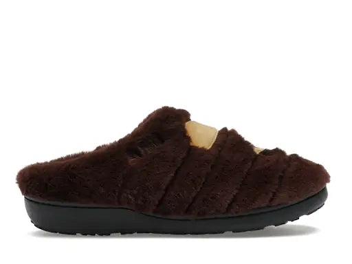A Bathing Ape Ape Head Puffer Sandals Subu Brown BAPE