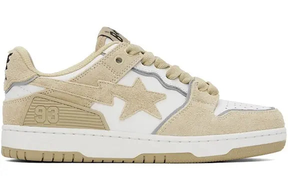 A Bathing Ape Bape SK 8 Sta Beige Suede BAPE