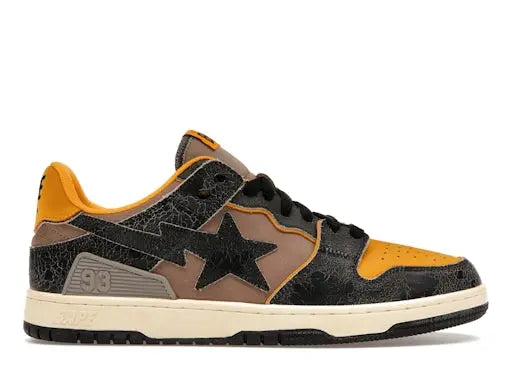 A Bathing Ape Bape SK 8 Sta Vintage Black Yellow BAPE