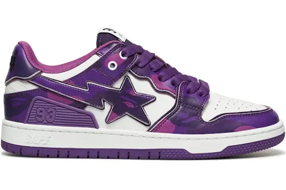 A Bathing Ape Bape SK 8 Sta#1 M 2 Purple Camo BAPE