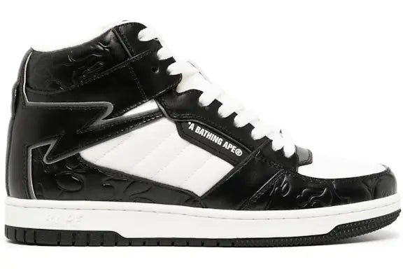 A Bathing Ape Bape Sta 88 Mid Black White BAPE