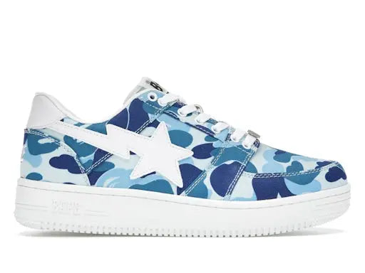 A Bathing Ape Bape Sta Low ABC Camo 20 th Anniversary Blue BAPE