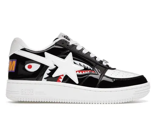 A Bathing Ape Bape Sta Low Color Block Shark Black BAPE
