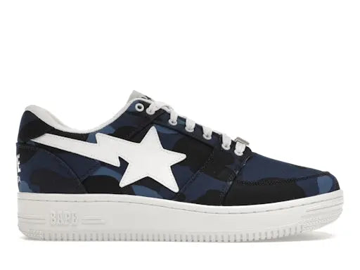 A Bathing Ape Bape Sta Low Color Camo Navy BAPE