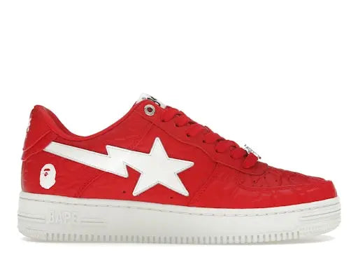 A Bathing Ape Bape Sta Low#3 Line Camo Red BAPE