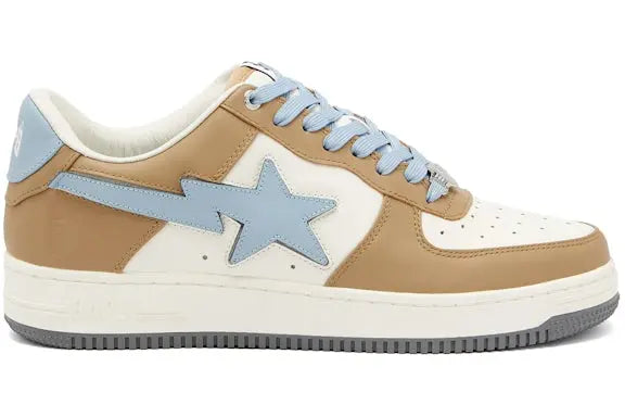 A Bathing Ape Bape Sta Low#4 Beige Sky Blue BAPE
