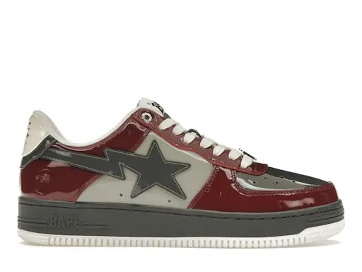 A Bathing Ape Bape Sta Nostalgic Burgundy Grey BAPE