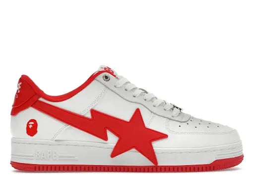 A Bathing Ape Bape Sta OS#2 White Red BAPE