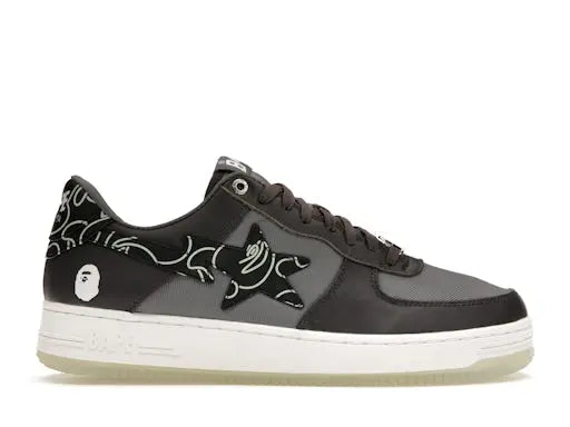A Bathing Ape Bape Sta Text Code Camo Charcoal BAPE