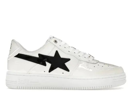 A Bathing Ape Bape Sta#2 White Patent BAPE
