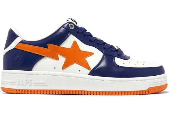 A Bathing Ape Bape Sta#3 M 2 White Blue Orange BAPE