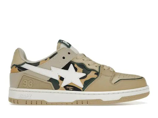 A Bathing Ape Sk 8 Sta Beige Yellow Camo BAPE