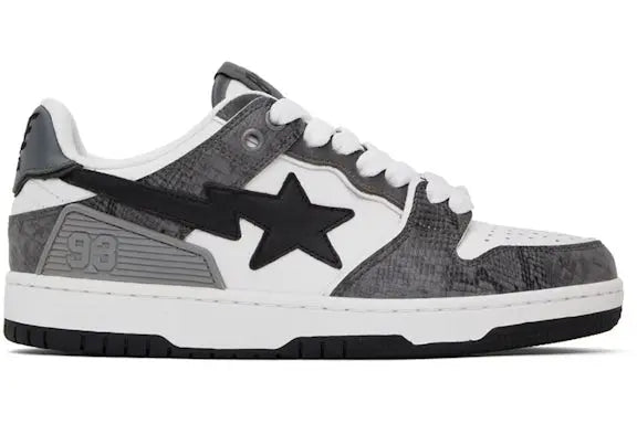 A Bathing Ape Sk 8 Sta#1 Black Snakeskin BAPE