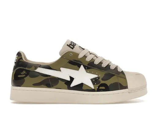 A Bathing Ape Skull Sta 1 st Camo Green BAPE