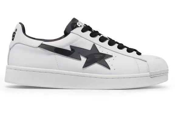 A Bathing Ape Skull Sta White Black BAPE