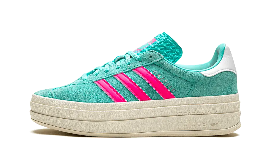 Adidas Gazelle Bold Flash Aqua Lucid Pink Adidas