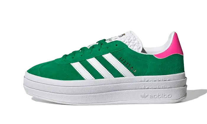 Adidas Gazelle Bold Green Lucid Pink Adidas