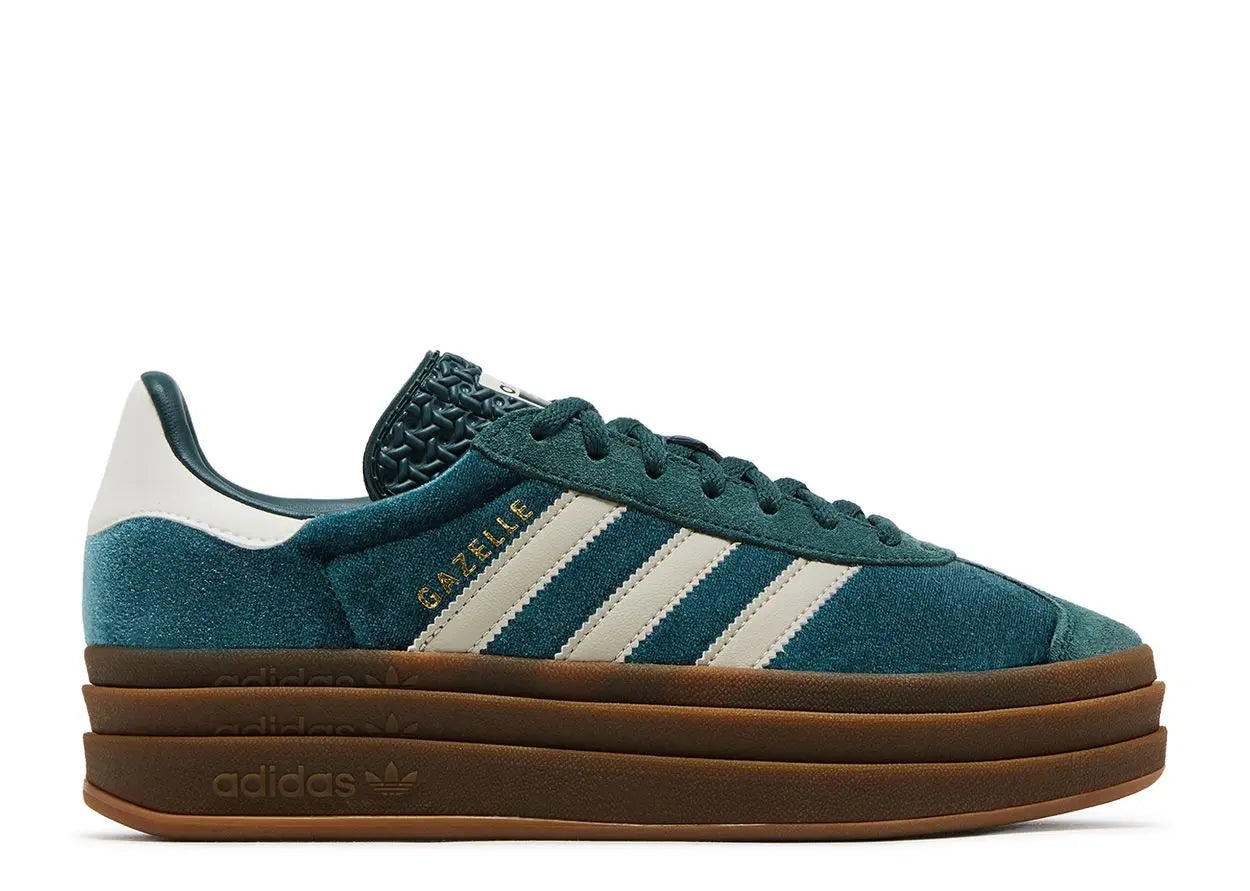 Adidas Gazelle Bold Mineral Green Velvet Adidas