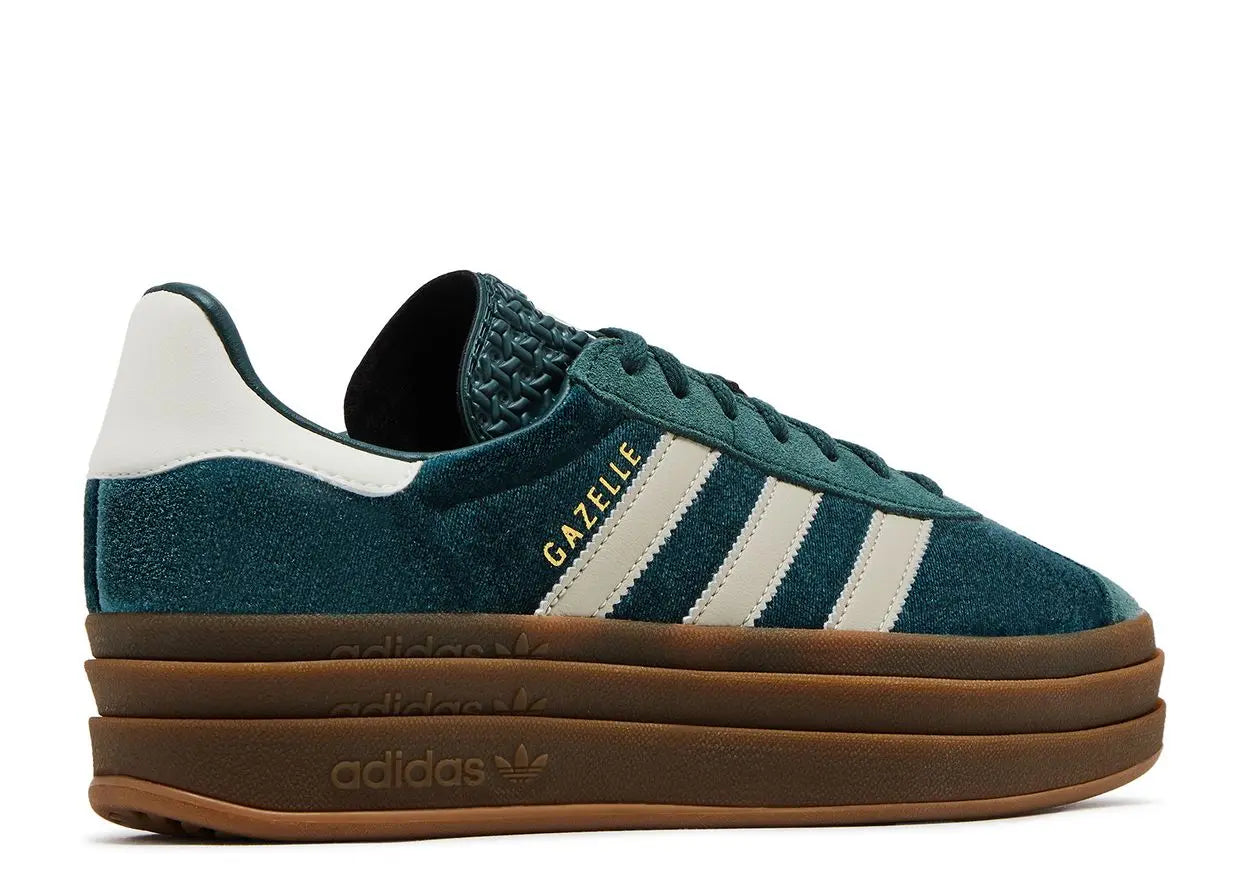 Adidas Gazelle Bold Mineral Green Velvet Adidas