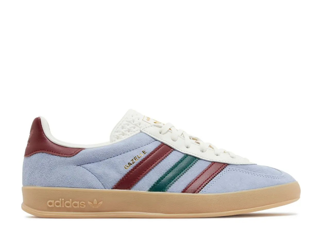 Adidas Gazelle Indoor Blue Dawn Collegiate Burgundy Adidas