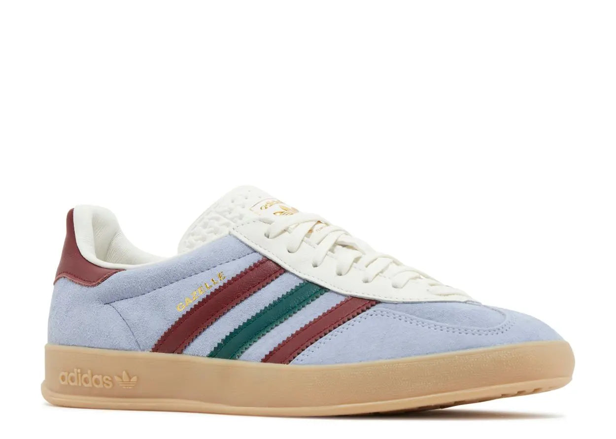 Adidas Gazelle Indoor Blue Dawn Collegiate Burgundy Adidas