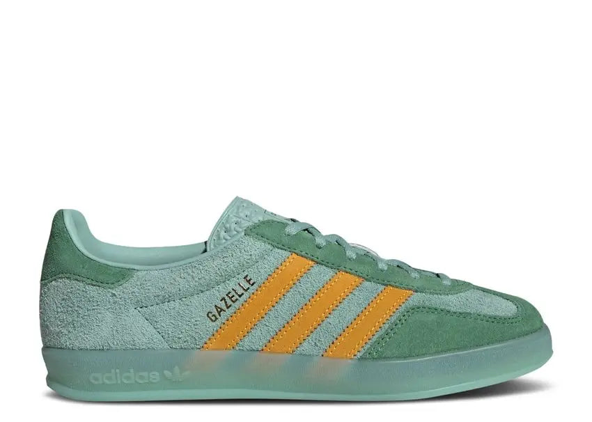 Adidas Gazelle Indoor Hazy Green Crew Yellow Adidas
