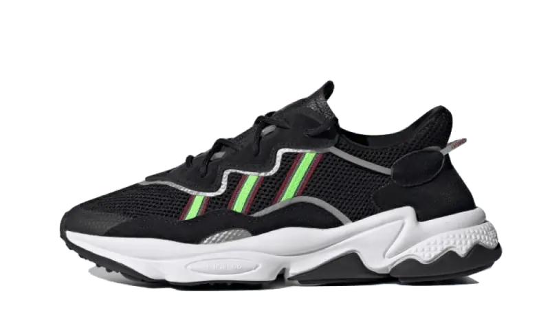 Adidas Ozweego Core Black Solar Green Adidas