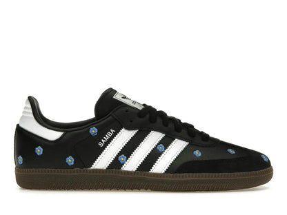 Adidas Samba Light Blue Floral Core Black (Femme) Adidas