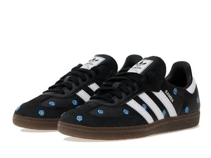 Adidas Samba Light Blue Floral Core Black (Femme) Adidas