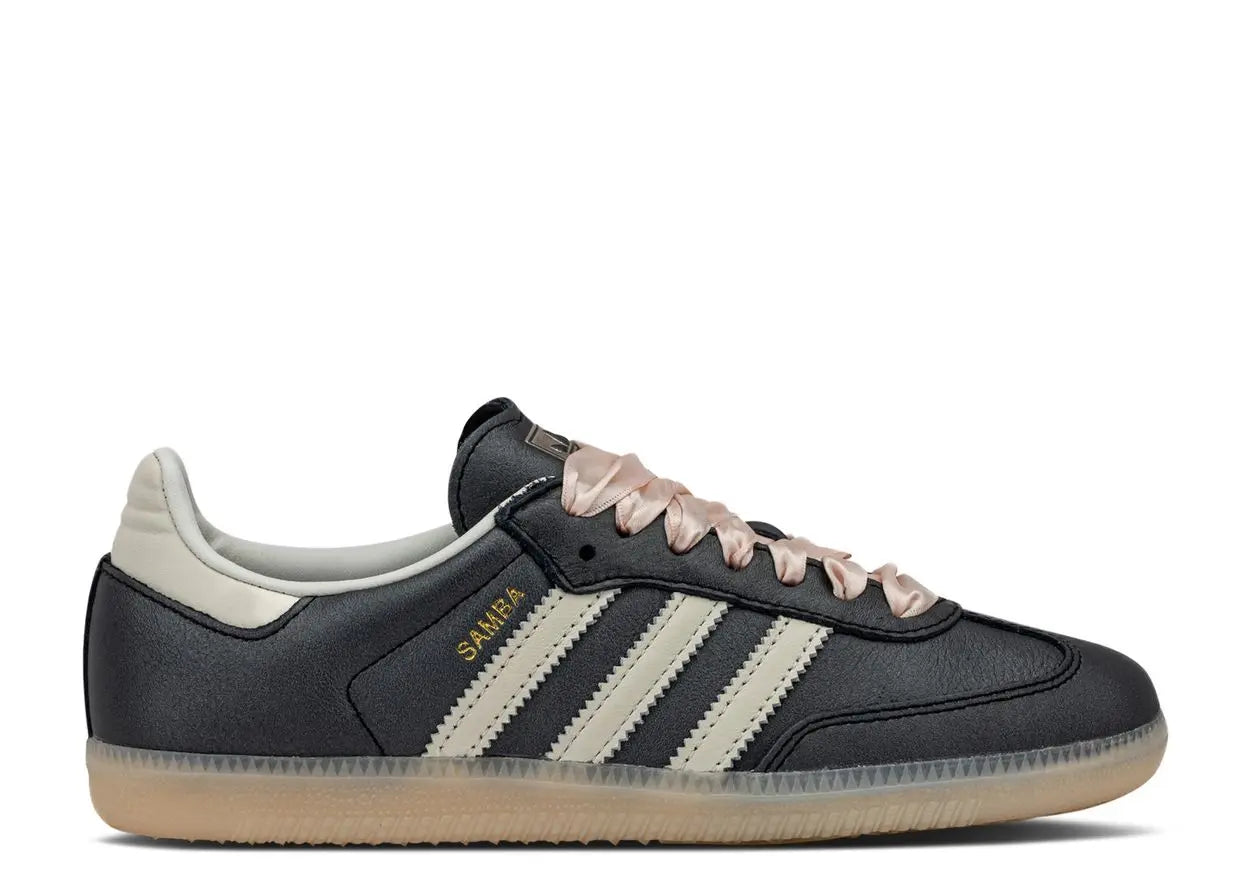 Adidas Samba OG Black Pink Ribbon Laces Adidas