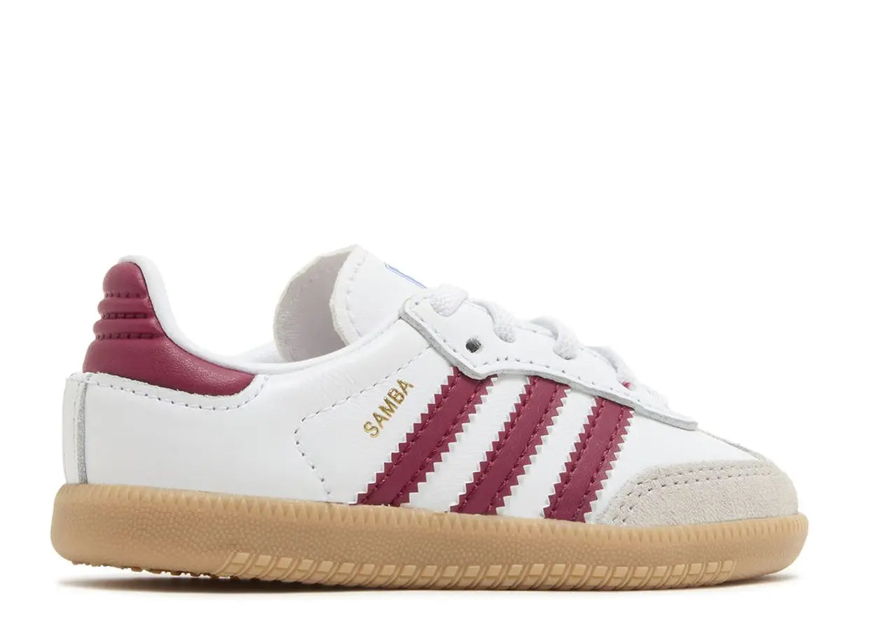 Adidas Samba OG Cloud White Collegiate Burgundy Gum (TD) Air Jordan