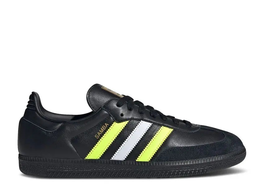 Adidas Samba OG Core Black Solar Yellow Adidas