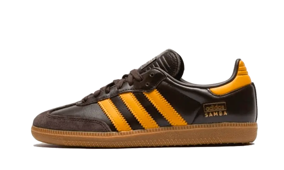 Adidas Samba OG Dark Brown Yellow Adidas