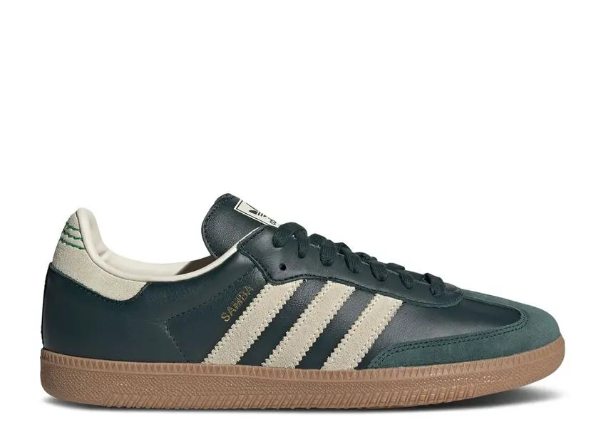 Adidas Samba OG Shadow Green Cream White Gold Metallic Adidas