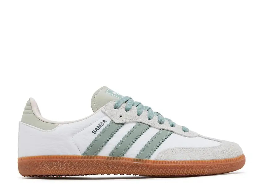 Adidas Samba OG White Silver Green Adidas