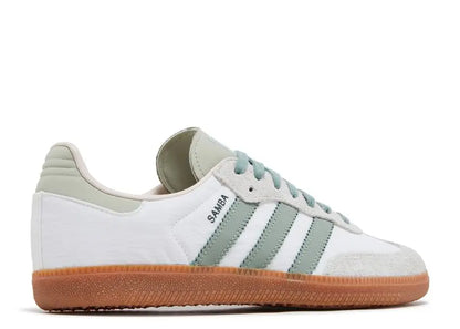 Adidas Samba OG White Silver Green Adidas