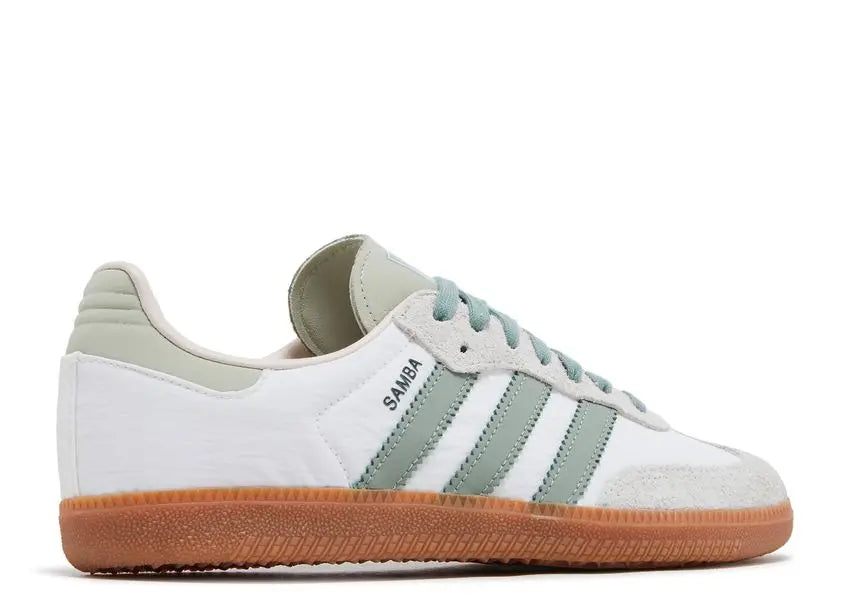 Adidas Samba OG White Silver Green Adidas