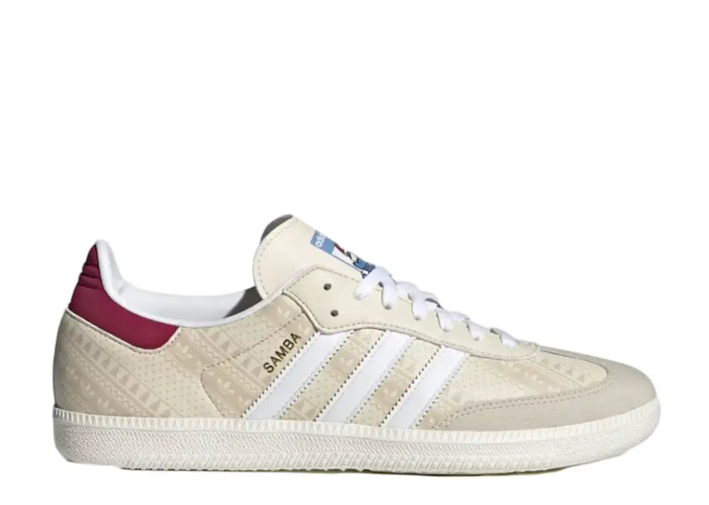 Adidas Samba Wonder White Legacy Burgundy Adidas