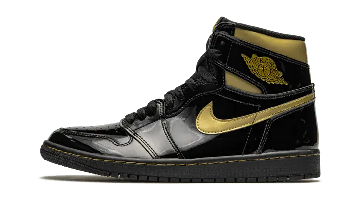 Air Jordan 1 High Black Metallic Gold Air Jordan