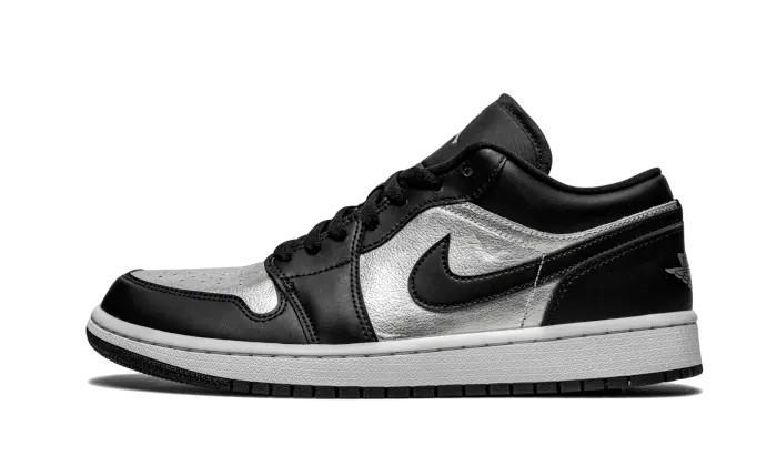 Air Jordan 1 Low Se Black Metallic Silver Air Jordan