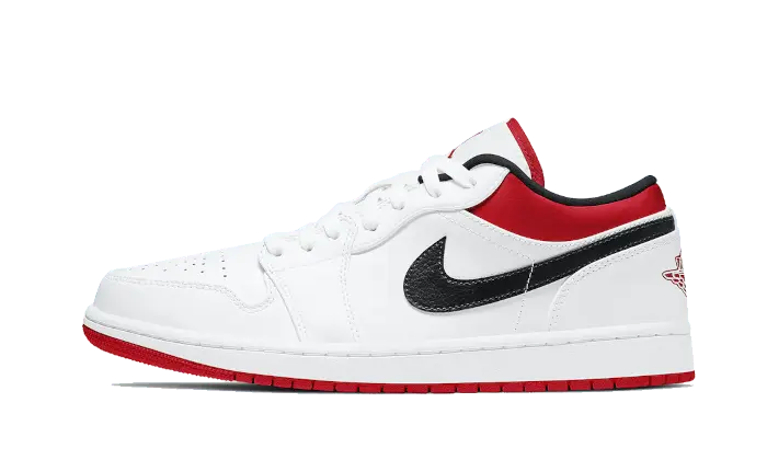 Air Jordan 1 Low White University Red Black Air Jordan