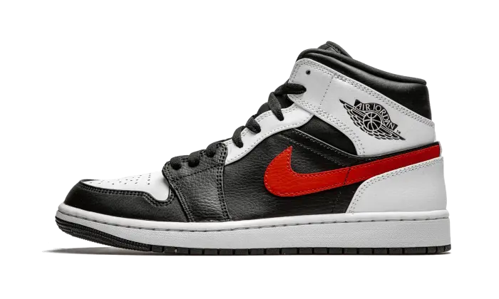 Air Jordan 1 Mid Black Chile Red White Air Jordan
