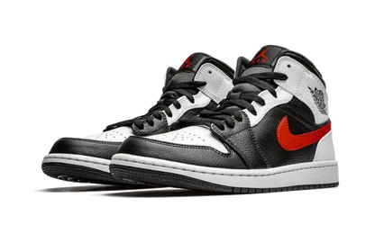 Air Jordan 1 Mid Black Chile Red White Air Jordan