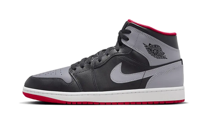 Air Jordan 1 Mid Black Grey Red Air Jordan