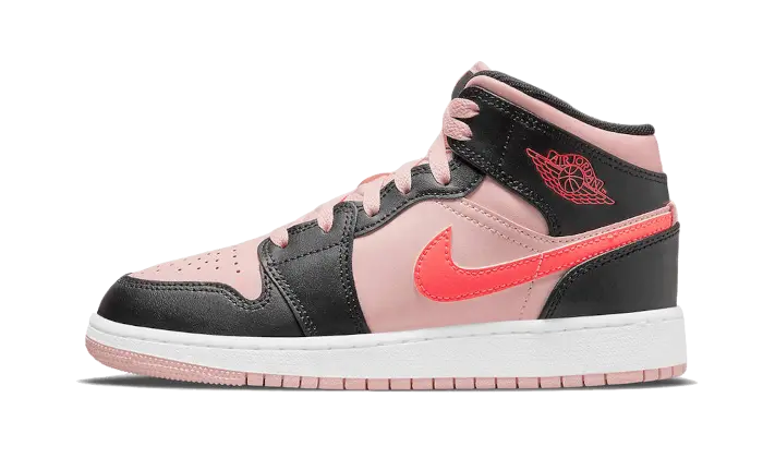 Air Jordan 1 Mid Black Pink Crimson Air Jordan