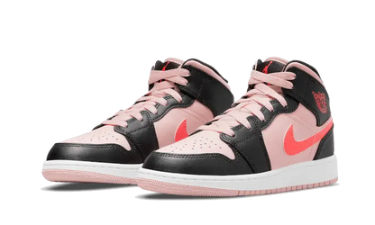 Air Jordan 1 Mid Black Pink Crimson Air Jordan