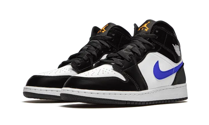 Air Jordan 1 Mid Black Racer Blue White Air Jordan